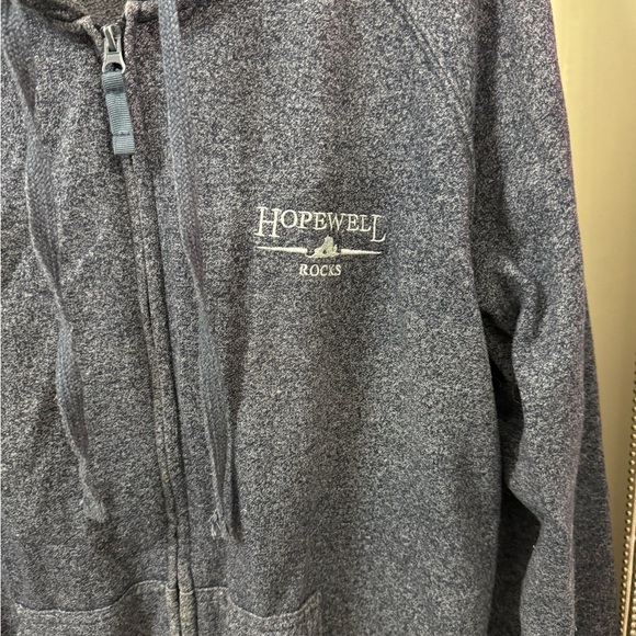 Blue Hopewell Rocks Zip-Up Hoodie - Picture 3 of 5